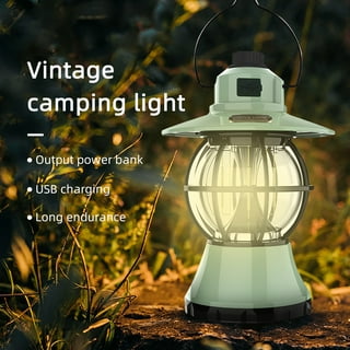 SDJMa LED Vintage Horse Lantern, Battery Powered Camping Lantern, Dimmable  Tabletop Lantern Decor, Portable Outdoor Hanging Tent Light for Camping