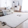 thumbnail image 1 of Homore Super Soft Area Rugs Fluffy Carpets for Bedroom Living Room 8' x 10' , White, 1 of 9