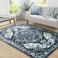 thumbnail image 1 of Homore Traditional Pattern Mystic Medallion Area Rug, 9' x 12', Black, 1 of 6