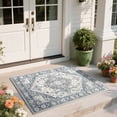 thumbnail image 1 of Homore Vintage Boho Oriental Medallion Area Rug, 2' x 3', Off-White, 1 of 8
