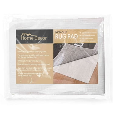 Mainstays Non-Skid, Non-Slip, PVC-coated Polyester Rug Pad Gray, 5' x 8 ...