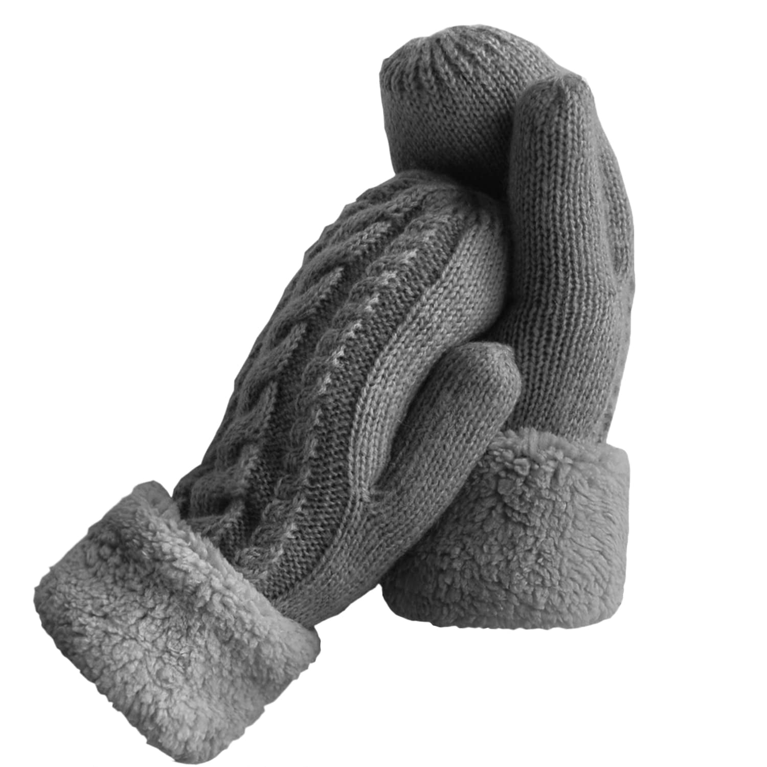 Homore Women's Winter Thick Gloves with Warm Lining, Cozy Knitted