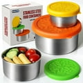 Mainstays 33 oz Rectangular Insulated Food Container, Stainless Steel