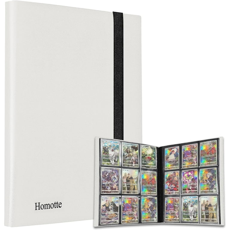 Homotte Waterproof Trading Cards Binder, 9 Pockets per Page, Holds