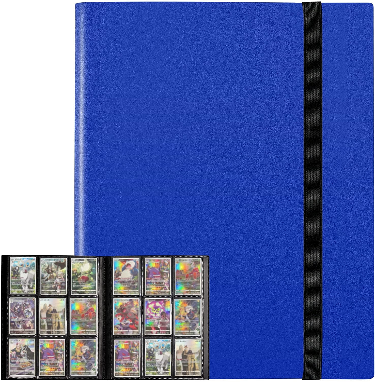 Homotte 9Pocket Trading Card Album, 360 Side Card Holder, Fit for