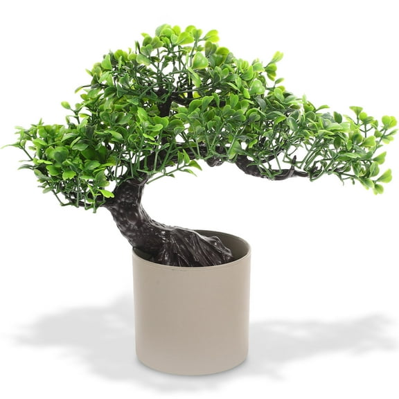 Homoyoyo Artificial Pine Bonsai Tree for Home and Office Decoration, Green, Realistic Indoor Plant