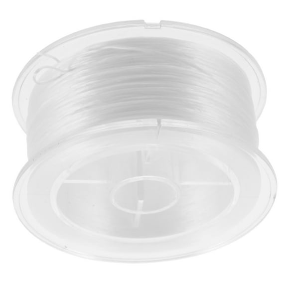 Homoyoyo White Elastic Bead Cord Roll for Crafting, Spandex Stretchy Thread for Jewelry Making, Wristbands, and Beadwork