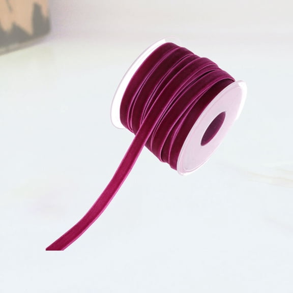 Homoyoyo Brown Velvet Ribbon Roll for Crafts, Wrapping, Decorations, Projects and Crafting Supplies