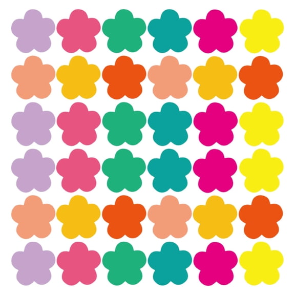 Homoyoyo Spring Classroom Decor Flower Cardstock Set for Students, Multi-Color, Educational Craft Supplies