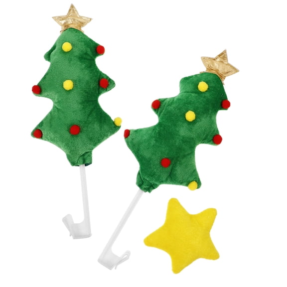Homoyoyo 1Set Unique Multi Color Christmas Tree Car Decoration Removable for Vehicles