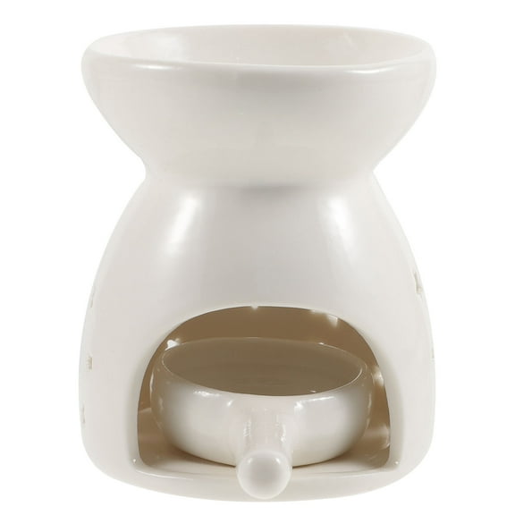 Homoyoyo White Ceramic Diffuser and Wax Warmer with Simple Design for Home Decor and Relaxing Aromatherapy