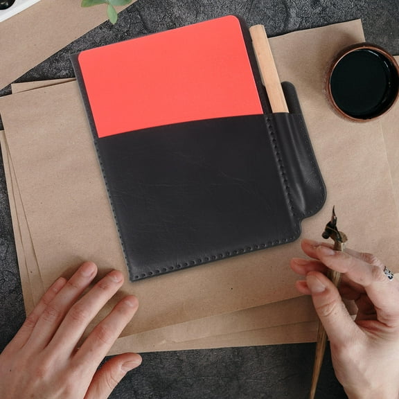 Homoyoyo Soccer Referee Cards Set Red Black PVC Professional Wallet