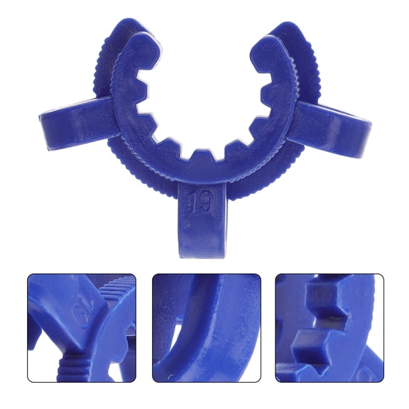 Homoyoyo 10 Pcs Laboratory POM Dark Pinch Clips for Secure Holding During Chemical Reactions