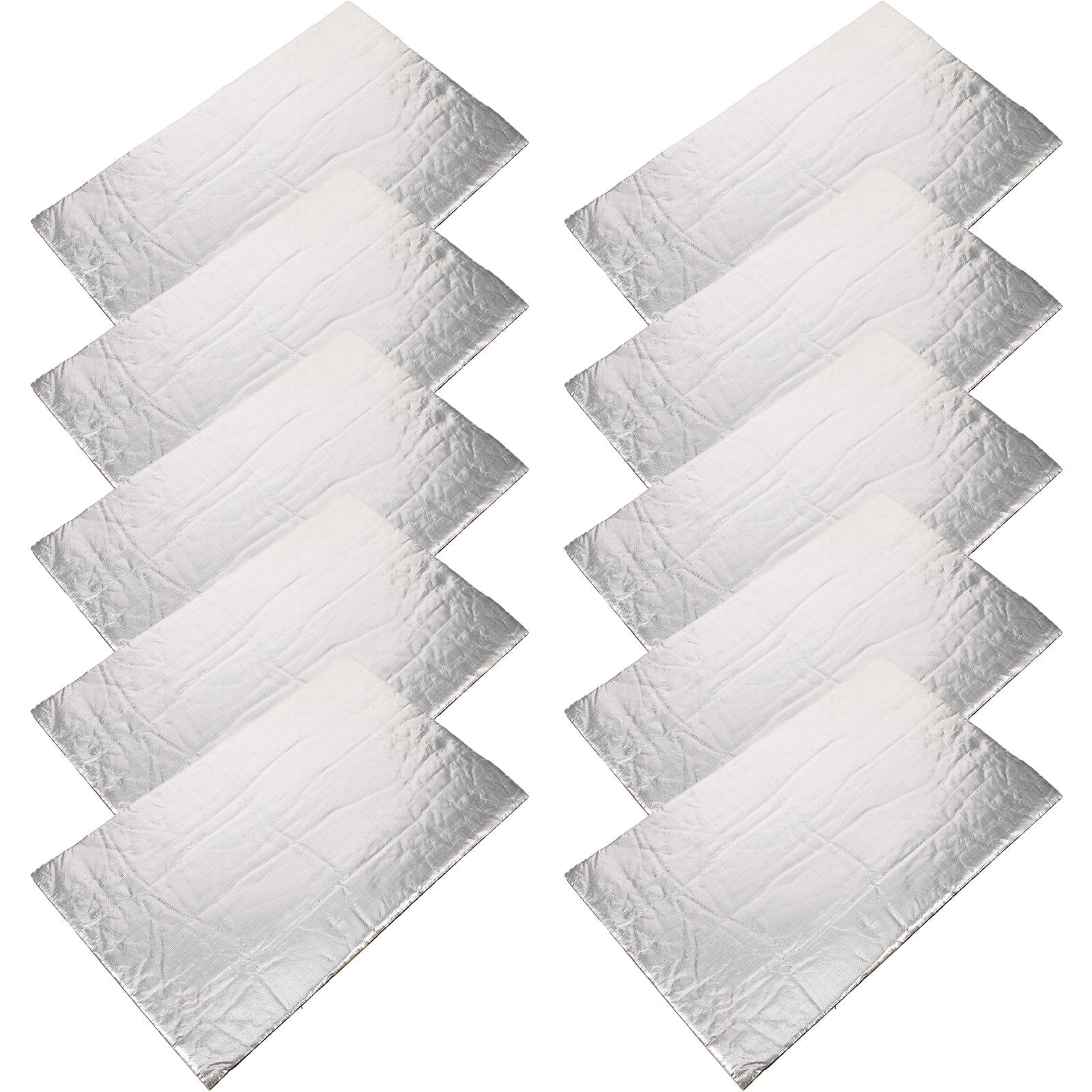 Homoyoyo 10-Piece Hood Heat Insulation Mats, Sound Deadening Fiberglass ...