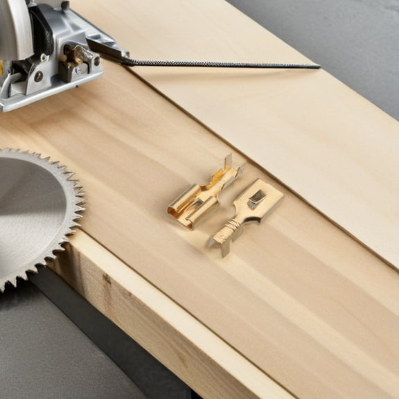 Homoyoyo 100Pcs Female Spade Crimp Connectors for Car Audio Wire Terminals Quick Connect Electrical