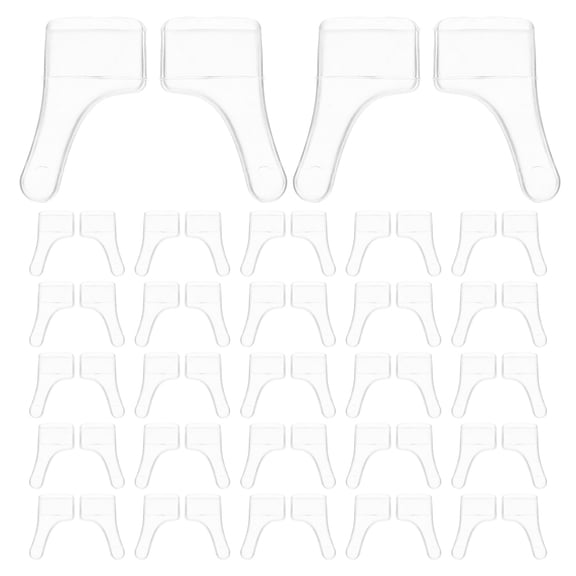 Homoyoyo Silicone Eyeglass Retainers Transparent Nonslip Universal Fit for Glasses, 100 Pairs and Comfortable