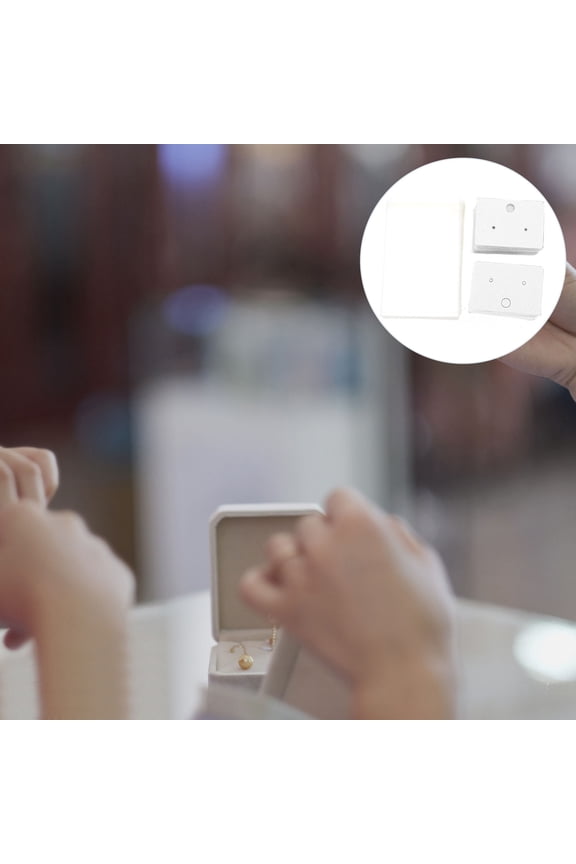 100pcs Jewelry Cards for Display with OPP Bags and Earring Holders