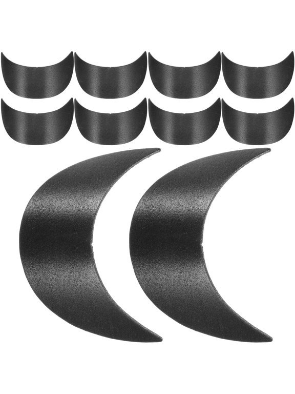Black Plastic Hat Brim Replacement for Baseball Caps and Sun Hats 10Pcs