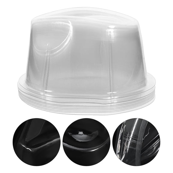 Homoyoyo 10Pcs Transparent Plastic Hat Storage Stand for Home and Shop Hat Organization