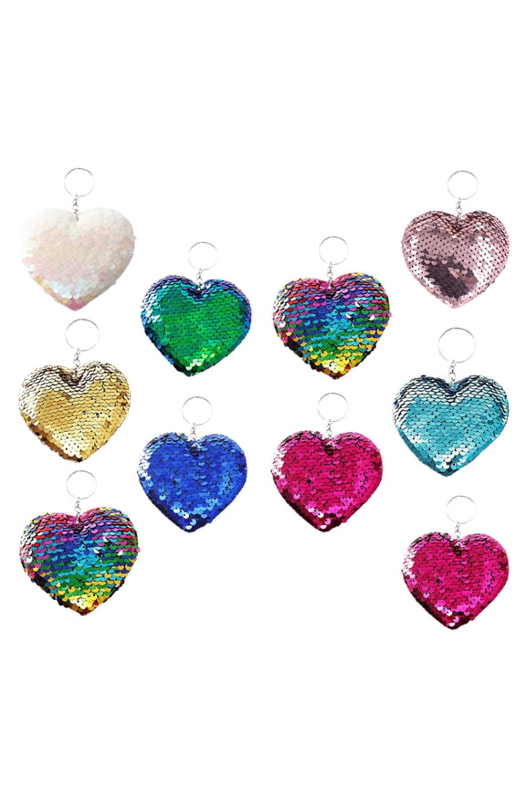 10-Pack Cute Keychain Assorted Colors for Daily Use, Bag Charms, and Leisure Accessories