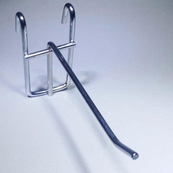 Homoyoyo 10Pcs Supermarket Display Hooks Plated Silver Mesh for Organizing Kitchen and Garage Items
