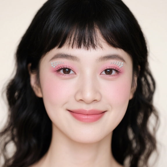 Homoyoyo 10Pcs Self Adhesive Face Jewels Stickers Crystal Rhinestone Gems for Crafts and Party Makeup