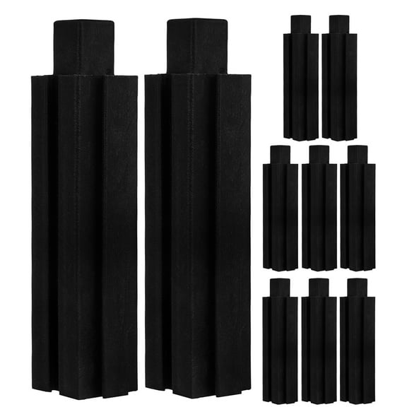 Homoyoyo Black Plastic Raised Planter Legs for Garden Beds, Easy Installation, Plant Stand Accessories