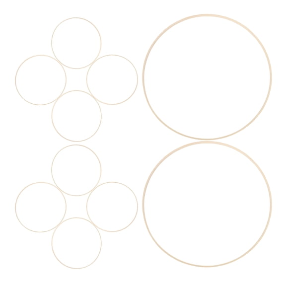 Homoyoyo Beige Floral Hoop Wreath for Home Decoration, Versatile Wall Hanging for Living Room, Bedroom, and Entryway