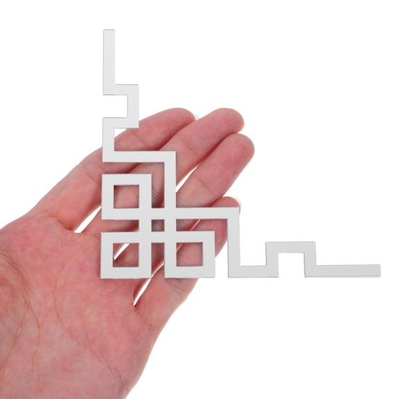 Homoyoyo 12Pcs Peel and Stick Acrylic Mirror Wall Tiles Corner Decoration for Home