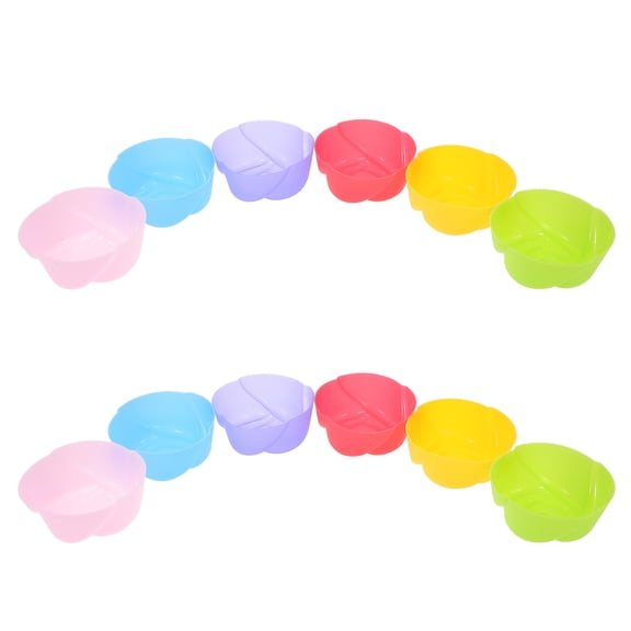 Homoyoyo 12Pcs Cupcake Baking Cups for Muffin Making in Assorted Color Kitchen Use