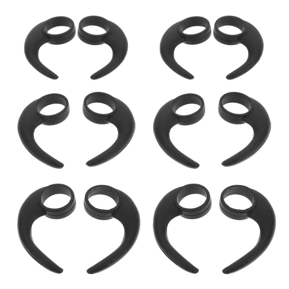 Homoyoyo Soft Silicone Earbud Covers Black for Comfortable and Secure Fit 12Pcs