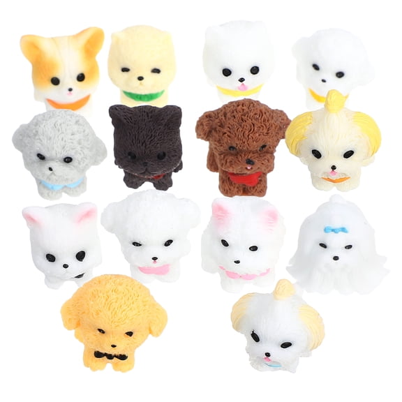 Homoyoyo 14-Piece Mini Resin Dog Figurines Set, Multi Animal Collectibles for Home Decor, Study Room, Office, Birthday