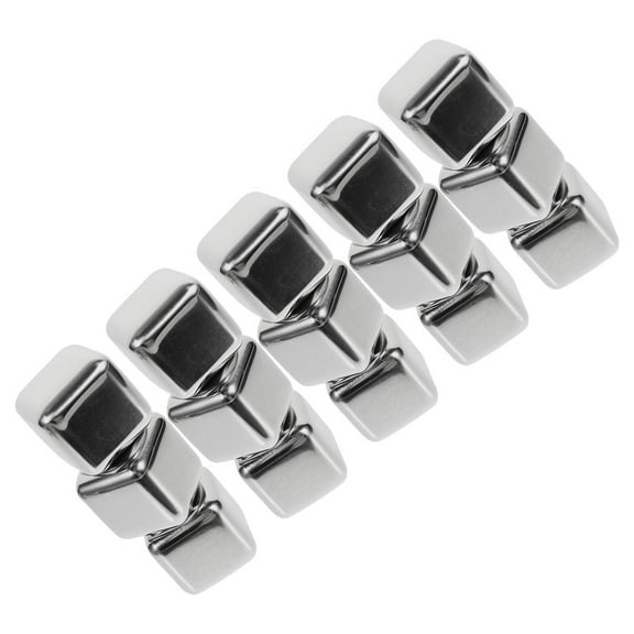 Homoyoyo Bar Drinkers Ice Cubes Stainless Steel Silver 15Pcs 1.1In