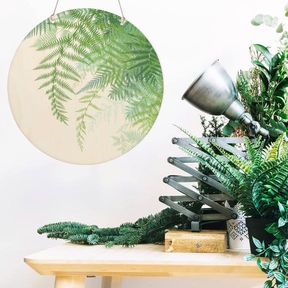 Homoyoyo 15 Sets Solid Wood Circles Beige Round Wooden Discs for Crafts Home Decoration and Art Projects