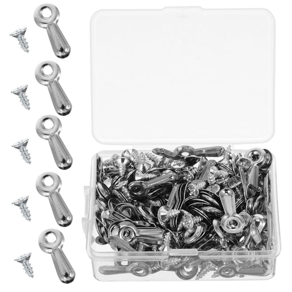 Homoyoyo 160Pcs Iron Turn Button Fasteners for Picture Frame Assembly, Secure Frame Hardware Accessories