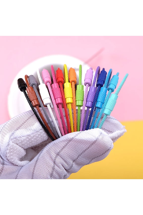 16Pcs Stainless Steel Aircraft Keychain for Travel and Everyday Use