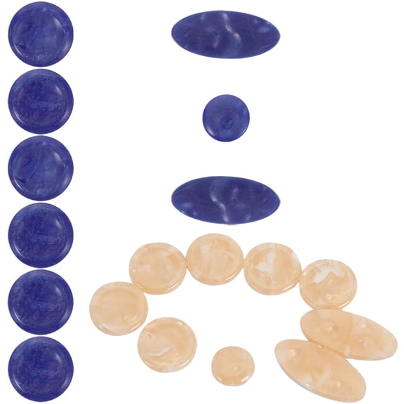 Homoyoyo 18-Piece Saxophone Key Button Set, Assorted Color Plastic Replacement for Alto, Tenor & Soprano Saxophones