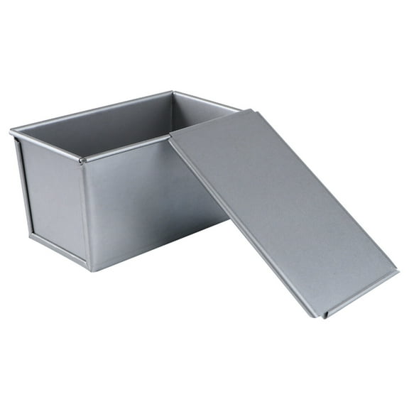 Homoyoyo Bread Loaf Pan with Lid, 1 Piece Rectangle Cake Baking Tin Mold for Home Use, Non-Stick Bakeware