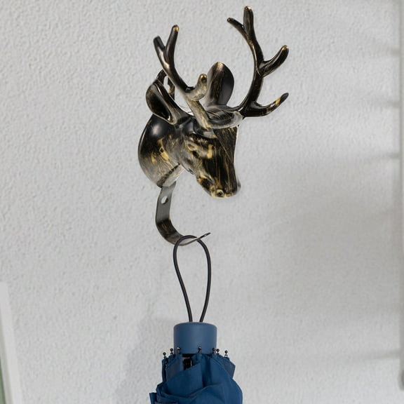 Homoyoyo Hat Hanging Wall Hook Dark Brown Plastic 1Pack 6.29x2.95x2.16in