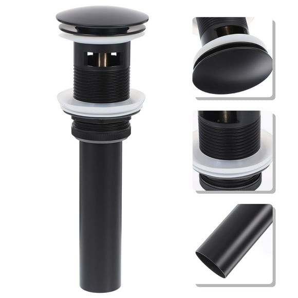 Homoyoyo 1Pack Copper Bathroom Sink Pop Up Drain for Bathtub Use Prevents Clogs 8.3x2.6x2.6in