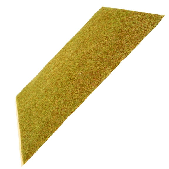 Homoyoyo Artificial Grass Green Low-Maintenance Plastic Turf for Model Train Layout and Landscaping 1 Set