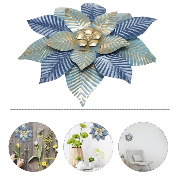 Homoyoyo Flower Wall Art Decor Metal Sculpture with High Grade Coating for Longevity