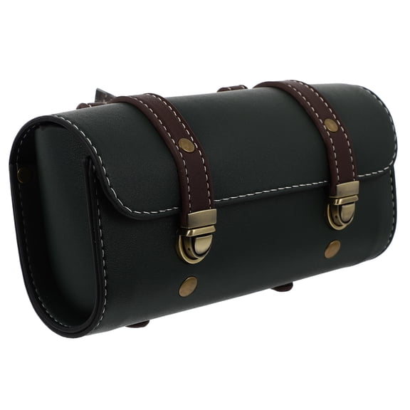 Homoyoyo Retro Green Motorcycle Side Pouch Bag Riding Storage for Motorbike Accessories and Gear
