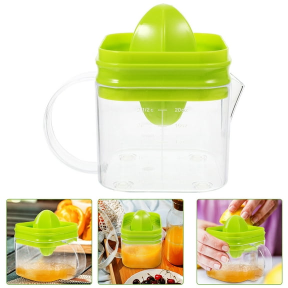 Homoyoyo Portable Manual Citrus Juicer Fruit Squeezer Plastic Kitchen Tool Easy to Use for Fresh Juice