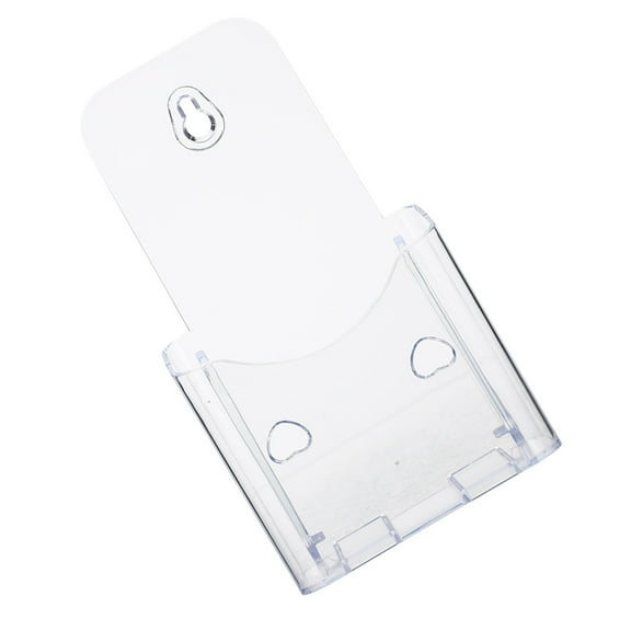 Homoyoyo Transparent Acrylic Wall Mounted Document Stand Organizer for Office Use, File Holder for Desk and Wall