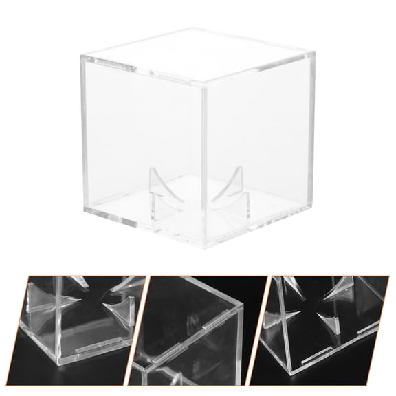 Homoyoyo Transparent Acrylic Baseball Display Case Storage Box for Home and Office Collectibles