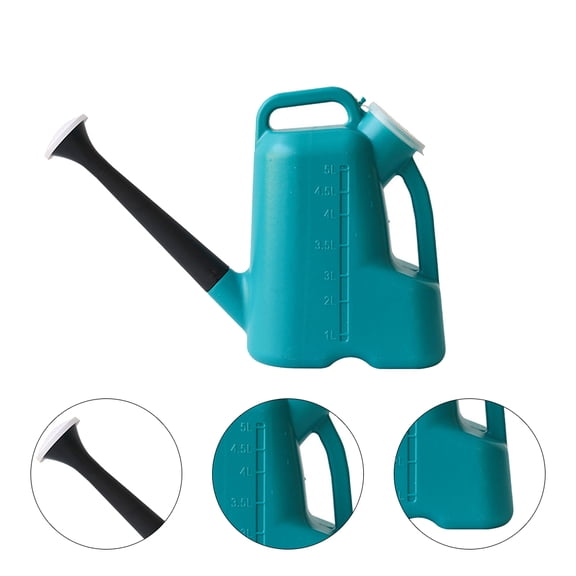 Homoyoyo Sprinkling Watering Can Plastic Gardening Tools Blue 1Pack
