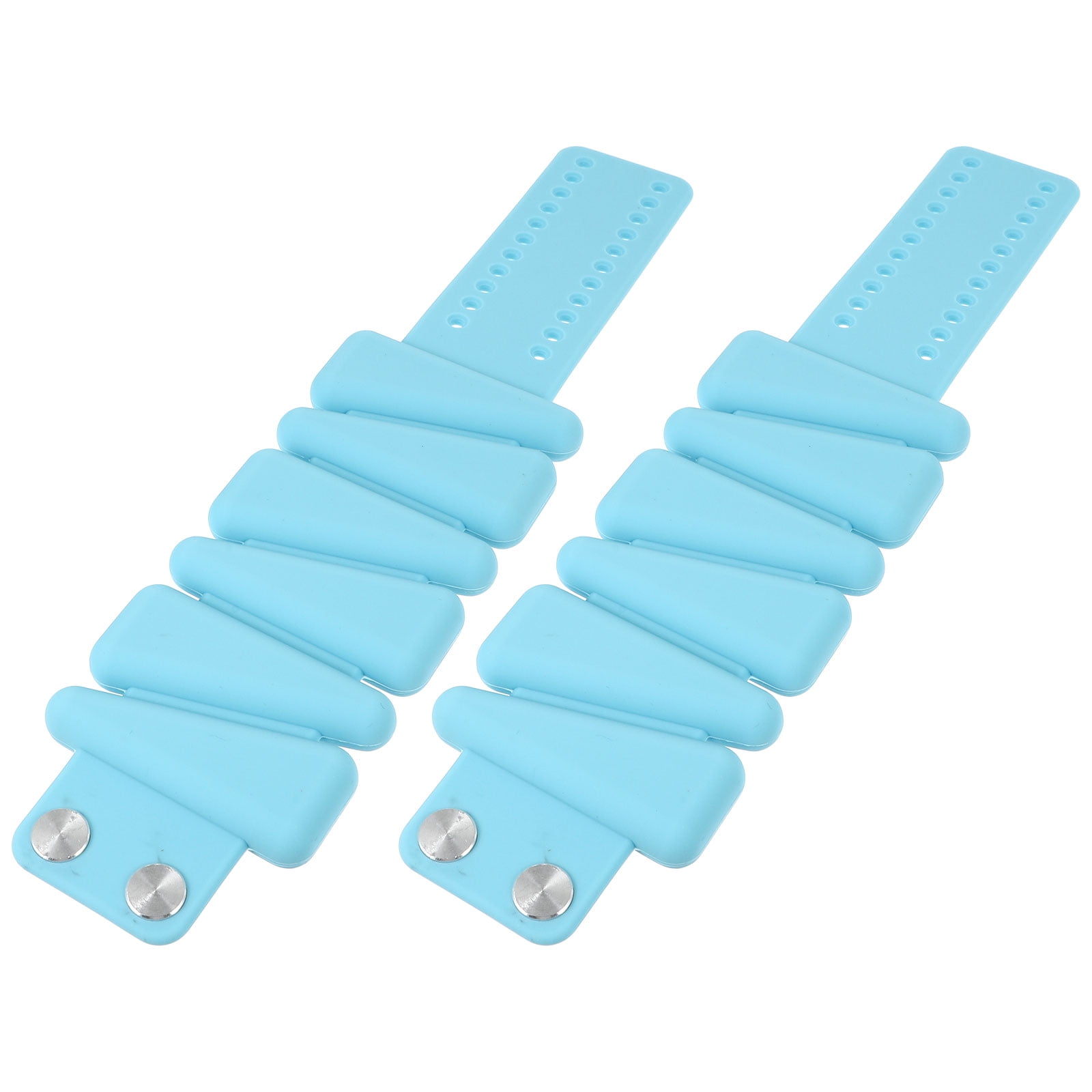 Homoyoyo 1Pair Blue Silicone Wrist Weights Adjustable for Yoga Running and Home Workouts