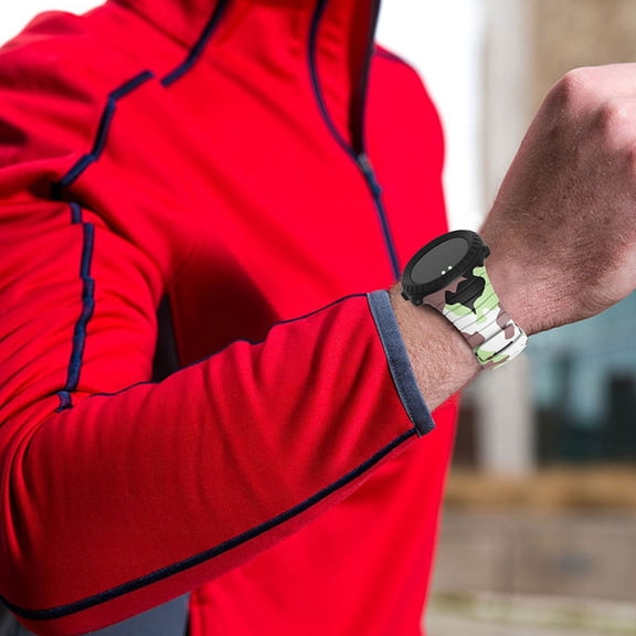 Homoyoyo Stylish Printed Tpu Watch Band for Smartwatch Multi-Color and Skin-Friendly 1Pc