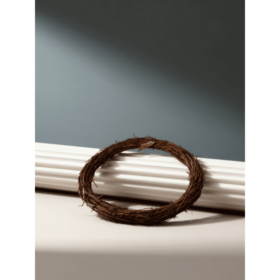 Homoyoyo 1Pc Plain Grapevine Vine Wreath Form Circle for Wedding and Decor